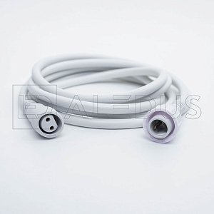 удлинитель aledus 2 м, 2pin, белый, мама-папа