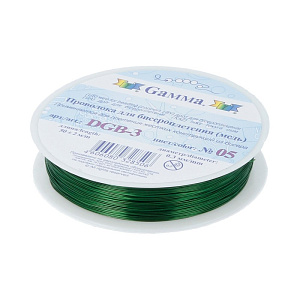 проволока 50м для бисера d=0.3мм зеленый dgb-3 /gamma проволока 50м для бисера d=0.3мм зеленый dgb-3 /gamma