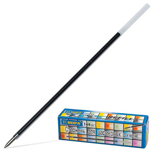 стержень шариковый 142мм,  черный аа134-bk