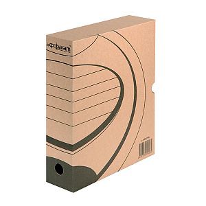 архивный короб с клапаном 75мм  на 700л бурый,  микрогофрокартон  203в, rb0075n, 126509 