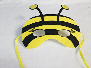 маска пчелка фетр 3755