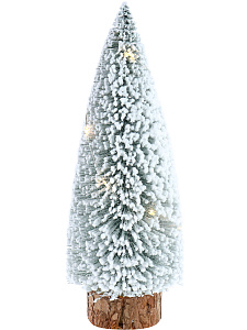 елка 26см декоративная зимний лес с подсветкой ну-1962 /miland