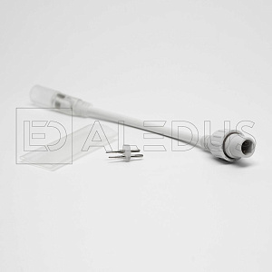 соединитель aledus нить-дюралайт, белый, 2pin