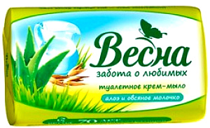 мыло туалетное 90г алоэ и овсяное молочко /весна