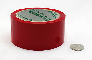 клейкая лента 48мм * 60м красная 