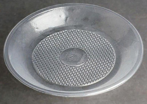 тарелка пластиковая д205мм плоская прозрачная