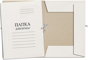 папка на завязках белая мелованная 240г/м2, пз-28/97-м /эврика изображение папка на завязках белая мелованная 240г/м2, пз-28/97-м /эврика