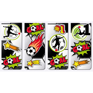 набор закладок магнитных 4шт. спорт 25*56.6мм в сложенном виде, 8065406  8065314  8065209 /devente