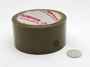 клейкая лента 48мм*60м коричневая 40мкм /crystal /чемпион