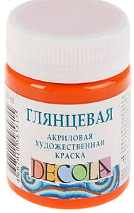акрил глянцевый оранжевый 50мл 2928315 /decola акрил глянцевый оранжевый 50мл 2928315 /decola