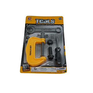 набор инструментов для детей 5 предметов 16*27см, блистер, 39808 75314