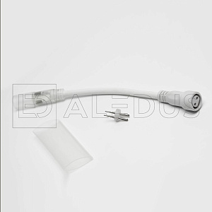 соединитель aledus дюралайт-нить, белый, 2pin