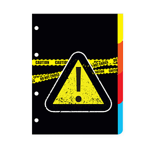 разделитель а5 для тетради на кольцах keep away №9, 4листа, цветной, 7-50-473/09 /альт