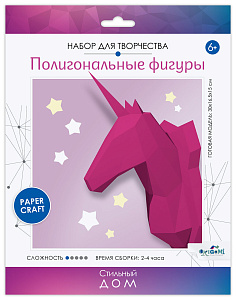 набор для творчества полигональные фигуры единорог 06425 /оригами набор для творчества полигональные фигуры единорог 06425 /оригами