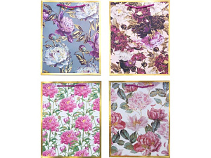 пакет бумажный 18*23*8 flower border с фольгированием, ассорти, 9041421 /devente изображение пакет бумажный 18*23*8 flower border с фольгированием, ассорти, 9041421 /devente фото