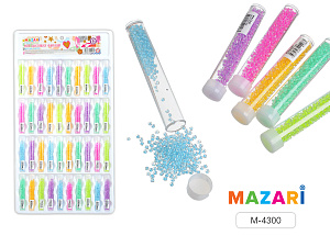 бисер круглый в пластиковой тубе с крышкой ассорти м-4300 /mazari бисер круглый в пластиковой тубе с крышкой ассорти м-4300 /mazari
