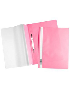 скоросшиватель а4 с прозрачной обложкой розовый 4312 /hatber изображение скоросшиватель а4 с прозрачной обложкой розовый 4312 /hatber