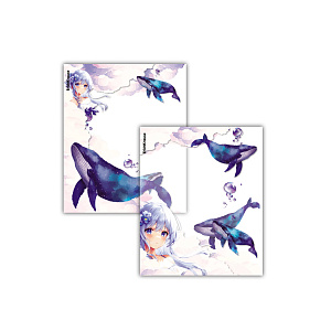 обложка 212*347 для дневника, тетрадей kawaii whale, 80мкм ассорти 61124 /ek изображение обложка 212*347 для дневника, тетрадей kawaii whale, 80мкм ассорти 61124 /ek