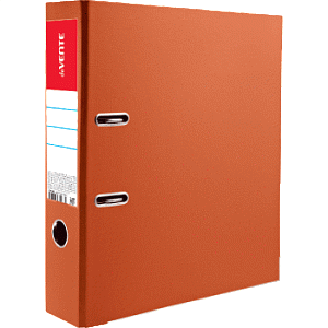 орднер 75мм   р двухстороннее pvc,  метал.окантовка, торцкарман,  оранжевый 3093802 /devente