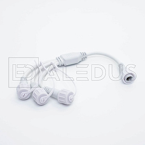 разветвитель aledus 1-3, 2pin, белый