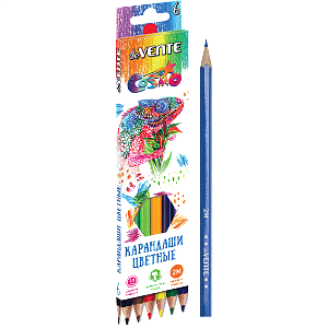 карандаши 6цв. cosmo 2м, диаметр грифеля 2.8мм, 5021303 /devente