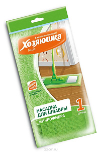 насадка для швабры флеттер микрофибра 40*10см 11012 /хозяюшка