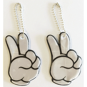 брелок виниловый светоотражающий victory 37*60мм 9082004 /devente