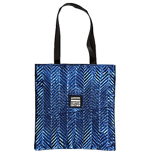 сумка-шоппер на кнопке glam 34*36см, стеганая плащевка перламутровая, 7046222 /devente