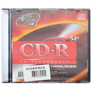 диск cd-r  vs 700mb 52х slim