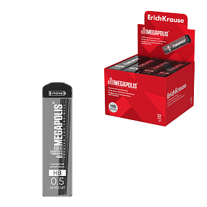 грифели для автокарандашей 0.5мм hb megapolis  20345  /ek