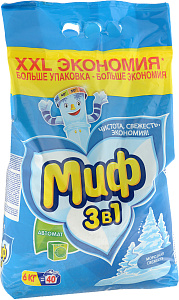 стиральный порошок автомат 6кг морозная свежесть /миф