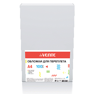 обложка для переплета а4  0.15мм  прозрачная пластиковая 4375 4121300 /uni, devente