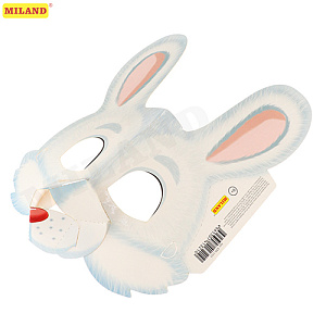 маска белый зайчик картон крк-1321 /miland