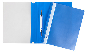скоросшиватель а5 с прозрачной обложкой синий 00102 /hatber изображение скоросшиватель а5 с прозрачной обложкой синий 00102 /hatber