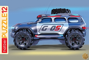 пазлы в рамке внедорожник 300*200 12п34_31690 /hatber