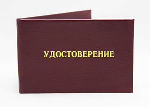 бланк удостоверение 65*95мм, бордо изображение бланк удостоверение 65*95мм, бордо