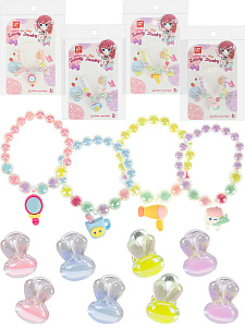 набор украшений красота (1 браслет, пара клипс) ассорти y8926263